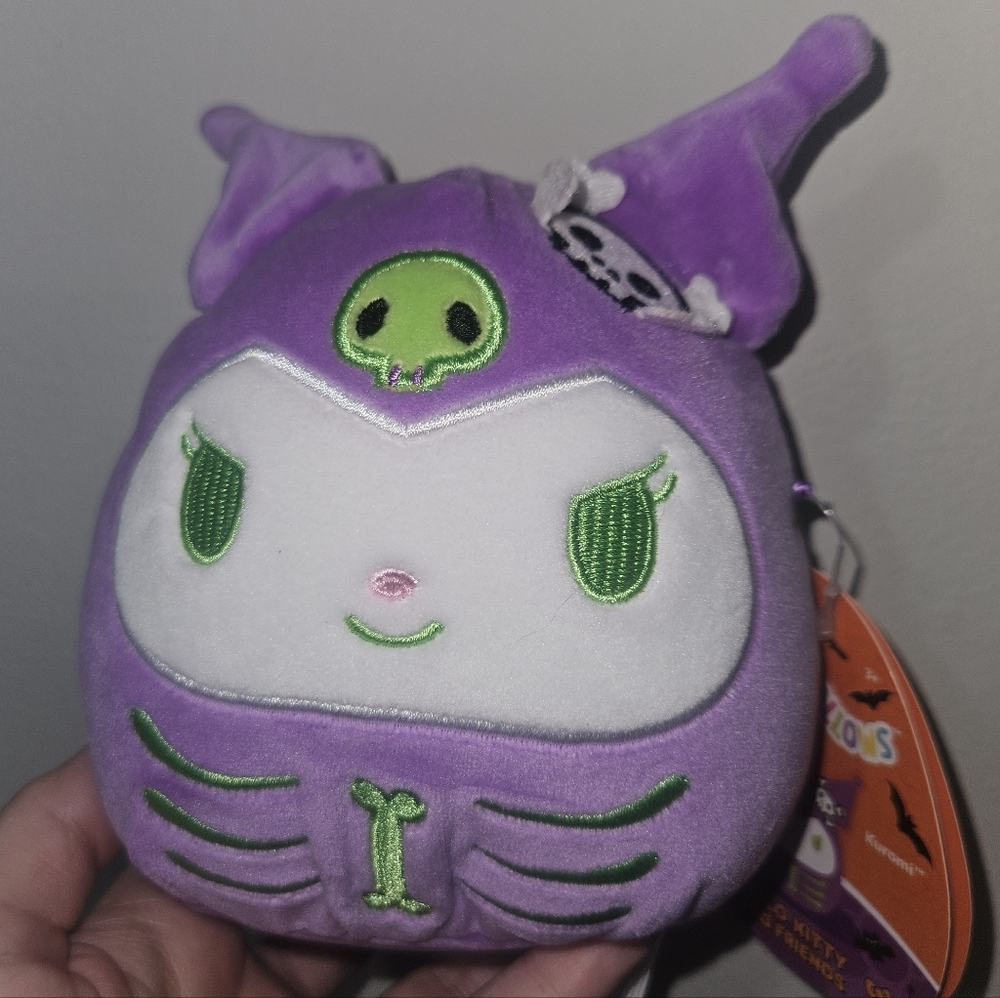 NWT Kuromi Hello Kitty Sanrio Halloween Squishmallow 5" Plush
